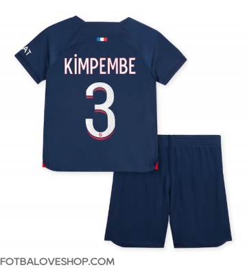 Paris Saint-Germain Presnel Kimpembe #3 Dětské Domácí Dres 2023-24 Krátký Rukáv (+ trenýrky)
